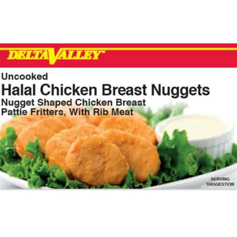 Frozen Delta Valley - Uncooked Breaded Halal Chicken Breast Nugget Fritters - 10 lbs, avg 225 ct Delta Valley 30. . Delta valley halal chicken nuggets cooking instructions